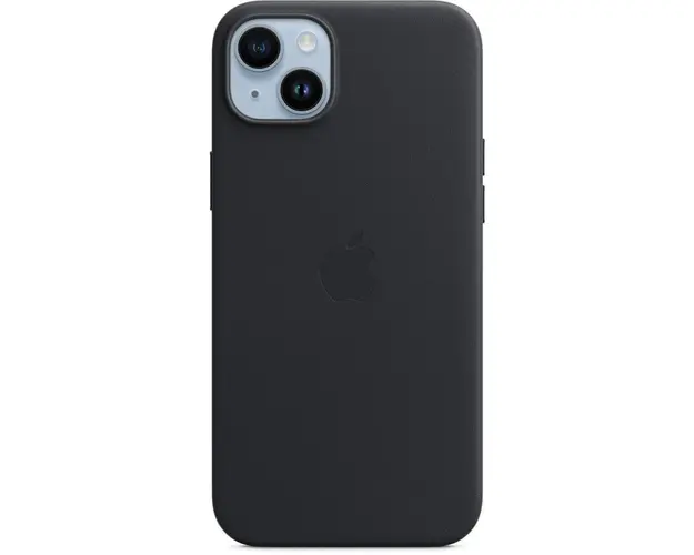 Husa de protectie Apple Leather Case with MagSafe pentru iPhone 14 Plus, Midnight
