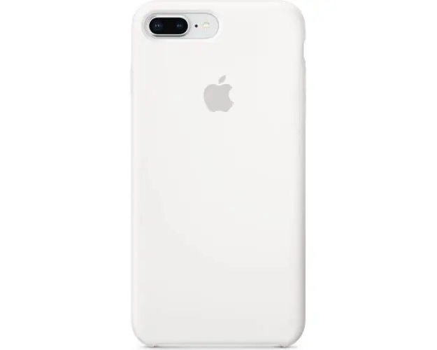 Husa de protectie Apple pentru iPhone 8 Plus / iPhone 7 Plus, Silicon, White