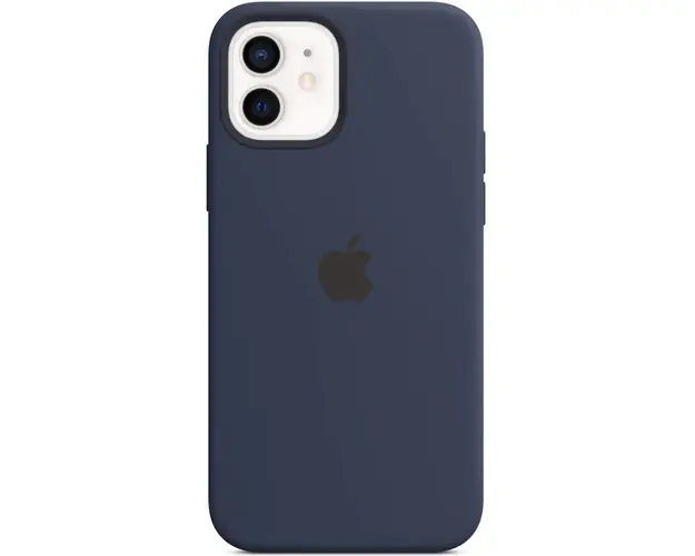 Husa de protectie Apple Silicone Case MagSafe pentru iPhone 12/12 Pro, Deep Navy