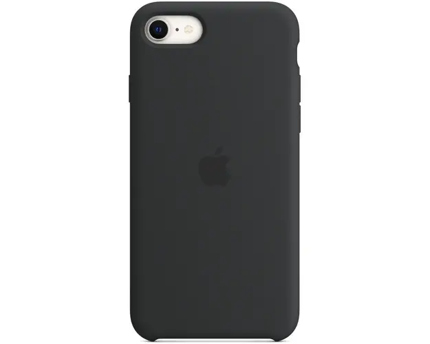 Husa de protectie Apple Silicone Case pentru iPhone SE 3, Midnight