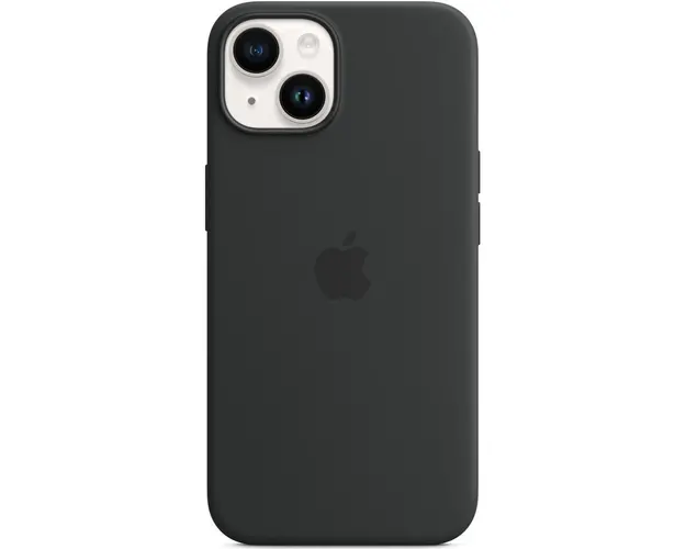 Husa de protectie Apple Silicone Case with MagSafe pentru iPhone 14, Midnight