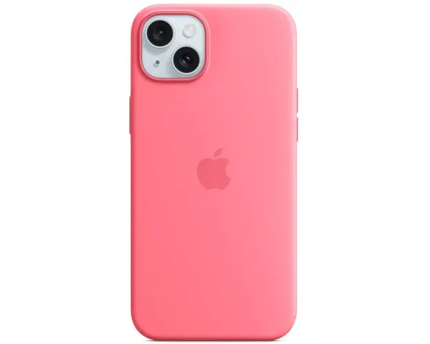 Husa de protectie Apple Silicone Case with MagSafe pentru iPhone 15 Plus, Pink