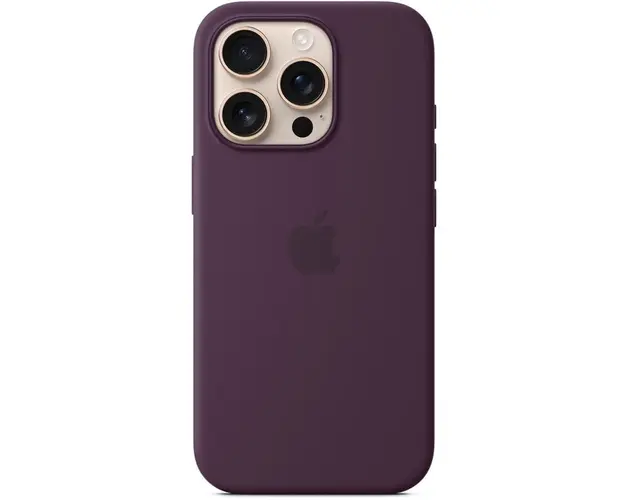 Husa de protectie Apple Silicone Case with MagSafe pentru iPhone 16 Pro - Plum