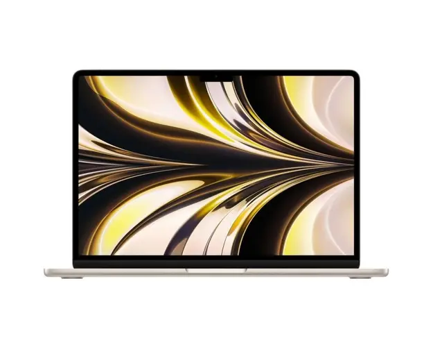 Laptop Apple MacBook Air 13-inch cu procesor Apple M2, 8 nuclee CPU si 10 nuclee GPU, 16 GB, 512GB SSD, Starlight, INT KB