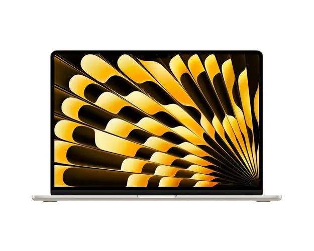 Laptop Apple MacBook Air 15.3&#039;&#039;, cu procesor Apple M3, 8 nuclee CPU si 10 nuclee GPU, 24GB, 512GB, Starlight, INT KB