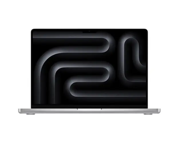 Laptop Apple MacBook Pro 14 cu procesor Apple M3, 8 nuclee CPU si 10 nuclee GPU, 24GB, 512GB SSD, Silver, INT KB, 96W USB-C
