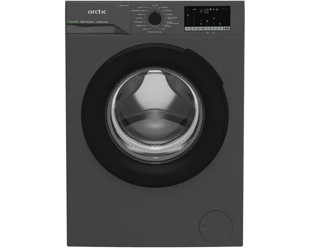 Masina de spalat rufe Arctic APLM2WFSU210411A, 10 Kg, 1400 RPM, Clasa A, Motor Inverter, Recycled Tub, Steam, Child Lock, Add-In, Antracit