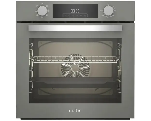 Cuptor incorporabil Arctic ARVIE1430MGM, Electric, 71 l, Autocuratarea catalitica, AeroCooking, Control touch, Clasa A, Manhattan Grey