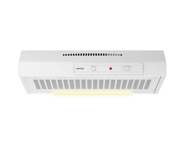 Hota traditionala Arctic AH511, Putere de absorbtie 295 mc/h, Iluminare LED, 1 motor, 50 cm, Alb