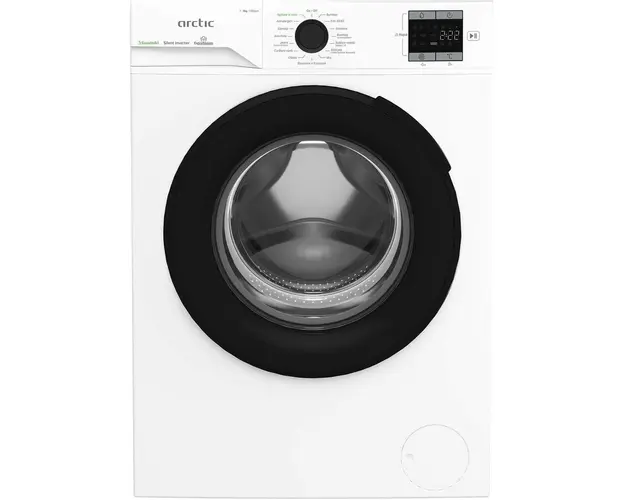 Masina de spalat rufe Arctic APLM1WFSU19410W, 9 Kg, 1400 RPM, Clasa A, Motor Silent Inverter, Recycled Tub, Child Lock, Add-In, Alb