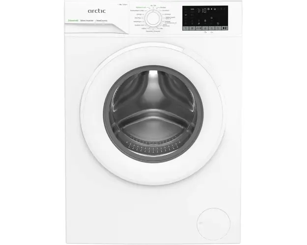 Masina de spalat rufe Arctic APLM2WFSU28211W, 8 Kg, 1200 RPM, Clasa A, Motor Inverter, ExtraSteam, IronExpress, Steam, WaterMode, Child Lock, Add-In, Alb