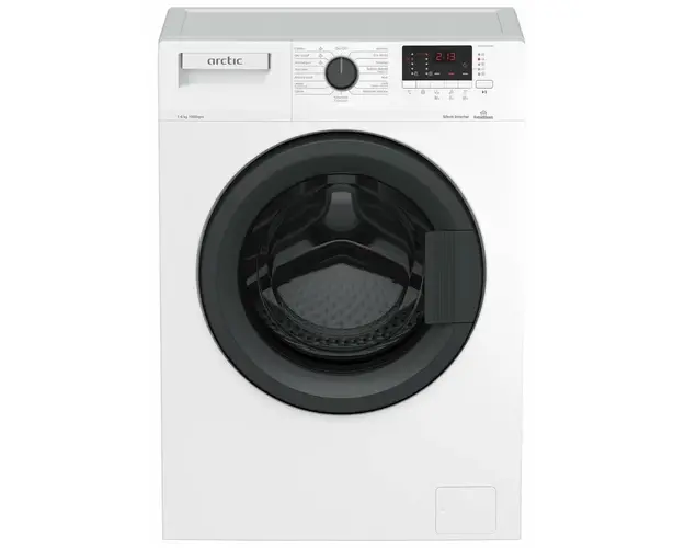 Masina de spalat rufe Slim Arctic APL61024XLW4, 6 kg, 1000 RPM, Motor Silent Inverter, Add-In, Fast+, Clasa D, Alb