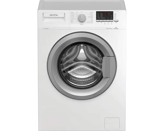 Masina de spalat rufe Slim Arctic APL71224XLW3, 7 kg, 1200 RPM, Clasa D, Display LED, ExtraSteam, Silent Inverter Motor, Add-In, Alb