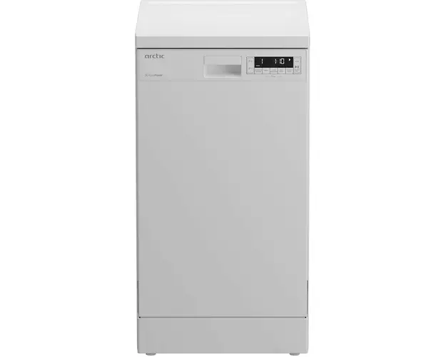 Masina de spalat vase Arctic DFS2802, 10 seturi, 8 programe, Tablet, AquaPower, Silent Inverter Motor, Clasa E, 60 cm, Alb