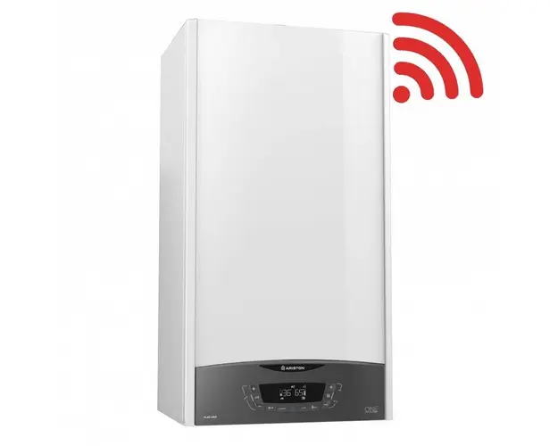 Centrala termica murala in condensare Ariston CLAS ONE WIFI 30, 30 kW, gaz natural + GPL, afisaj LCD, schimbator caldura otel inoxidabil, control vocal, fara kit inclus