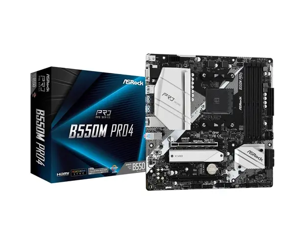 Placa de baza AsRock B550M Pro4 , Socket AM4