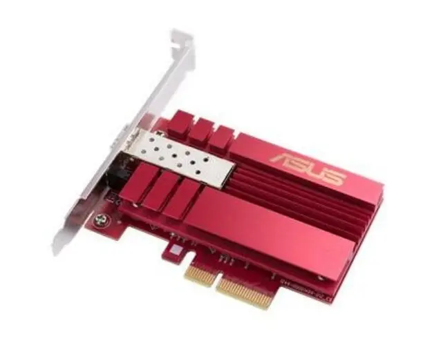 ASUS 10G PCIe Network Adapter; SFP+ port for Optical Fiber Transmission and DAC cable, Hyper-fast 10Gbps