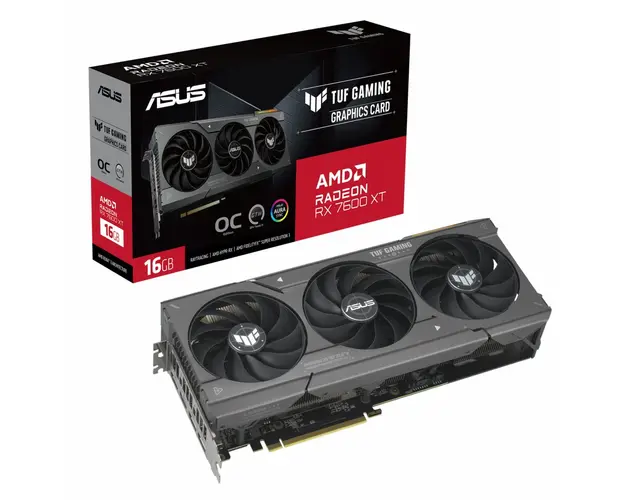 Placa video ASUS Radeon RX 7600 XT TUF GAMING OC 16GB GDDR6 1‎28-bit