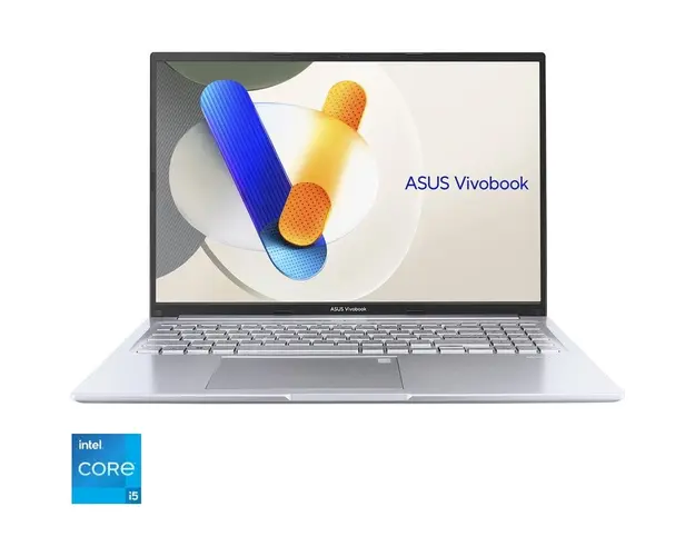 Laptop ASUS 16&#039;&#039; Vivobook 16 X1605VA, WUXGA, Procesor Intel® Core™ i5-1335U (12M Cache, up to 4.60 GHz), 16GB DDR4, 512GB SSD, Intel Iris Xe, No OS, Cool Silver