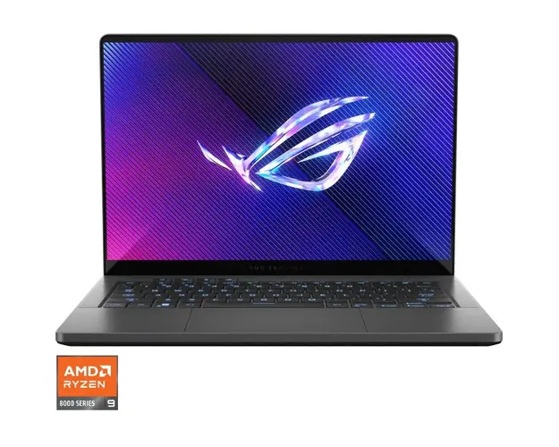 Laptop ASUS Gaming 14&#039;&#039; ROG Zephyrus G14 GA403UI, 3K OLED 120Hz, Procesor AMD Ryzen™ 9 8945HS (16M Cache, up to 5.2 GHz), 32GB LPDDR5X, 1TB SSD, GeForce RTX 4070 8GB, Win 11 Pro, Eclipse Gray