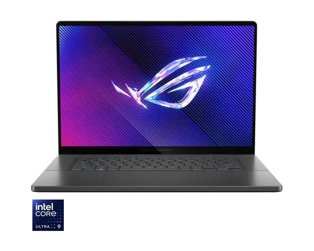 Laptop ASUS ROG Zephyrus G16 GU605MZ cu procesor Intel® Core™ Ultra 9 185H pana la 5.1GHz, 16&#039;&#039;, 2.5K, OLED, 240Hz, 32GB LPDDR5X, 2TB SSD, NVIDIA® GeForce RTX™ 4080 12GB GDDR6, No OS, Eclipse Gray
