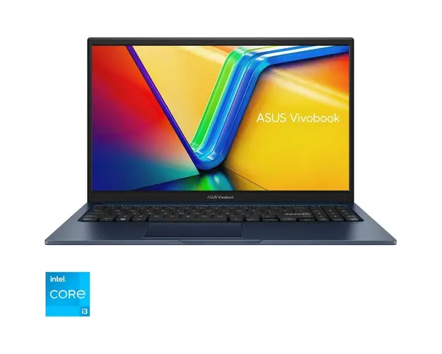 Laptop VivoBook 15 A1504VA cu procesor Intel®Core™ i3-1215U pana la 4.40 GHz, 15.6, Full HD, 8GB, 512GB SSD, Intel® UHD Graphics, No OS, Quiet Blue