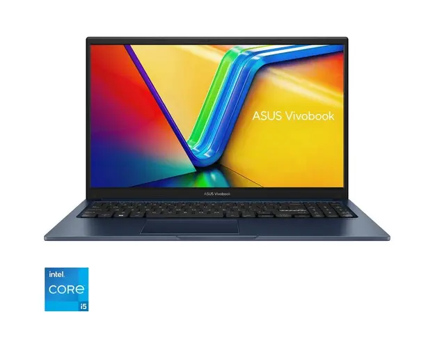 Laptop ASUS Vivobook 15 A1504VA cu procesor Intel® Core™ i5-1335U pana la 4.6GHz, 15.6&#039;&#039;, Full HD, IPS, 16GB DDR4, 512GB SSD, Intel Iris Xᵉ Graphics, No OS, Quiet Blue
