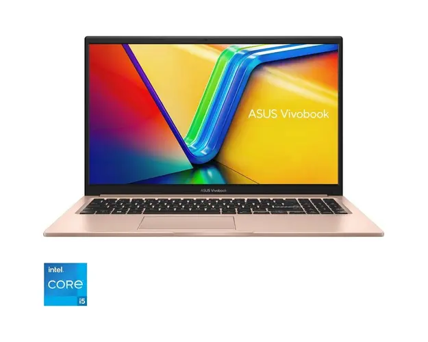 Laptop ASUS Vivobook 15 A1504VA cu procesor Intel® Core™ i5-1335U pana la 4.6GHz, 15.6&#039;&#039;, Full HD, IPS, 16GB DDR4, 512GB SSD, Intel® Iris Xe Graphics, No OS, Terra Cotta