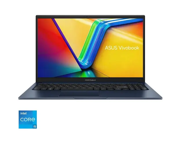 Laptop ASUS VivoBook 15 A1504ZA cu procesor Intel® Core™ i5-1235U pana la 4.4 GHz, 15.6, Full HD, IPS, 8GB, 512GB SSD, Intel® UHD Graphics, No OS, Quiet Blue