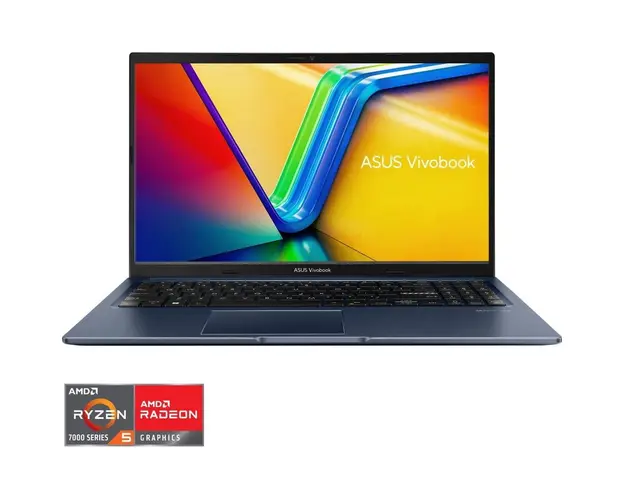Laptop ASUS Vivobook 15 M1502YA cu procesor AMD Ryzen™ 5 7430U pana la 4.3 GHz, 15.6&#039;&#039;, Full HD, IPS, 60Hz, 8GB DDR4, 512GB SSD, AMD Radeon™ Graphics, No OS, Quiet Blue