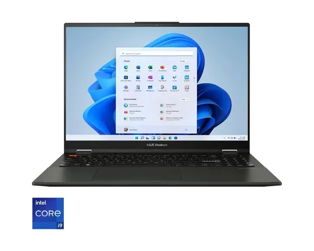 Laptop ASUS Vivobook S 16 Flip OLED TP3604VA cu procesor Intel® Core™ i9-13900H pana la 5.40 GHz, 16&#039;&#039;, 3.2K, OLED, Touch, 16GB, 1TB SSD, Intel Iris Xᵉ Graphics, Windows 11 Home, Midnight Black