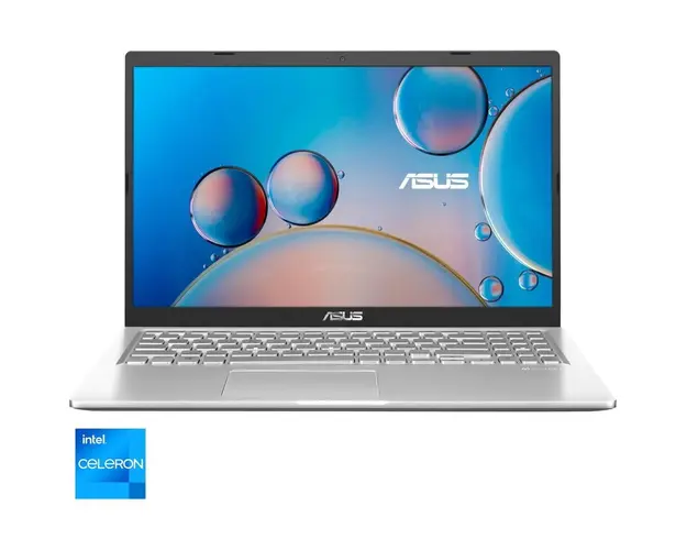 Laptop X515 A516KA cu procesor Intel® Celeron® N4500 pana la 2.80 GHz, 15.6, Full HD, 8GB, 512GB SSD, Intel® UHD Graphics, No OS, Transparent Silver