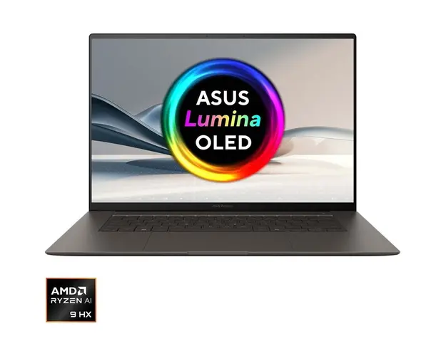 Laptop ASUS Zenbook S 16 UM5606WA cu procesor AMD Ryzen™ AI 9 HX 370 pana la 5.1GHz, 16&#039;&#039;, 3K, OLED, 120Hz, Touch, 32GB LPDDR5X, 2TB SSD, AMD Radeon™ 890M Graphics, Windows 11 Pro, Zumaia Gray