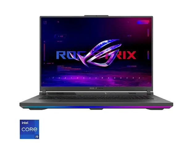 Laptop Gaming ASUS ROG Strix G18 G814JIR cu procesor Intel® Core™ i9-14900HX pana la 5.8 GHz, 18, QHD+, IPS, 240Hz, 32GB DDR5, 2TB SSD, NVIDIA® GeForce RTX™ 4070 8GB GDDR6 TGP 140W, No OS, Eclipse Gray