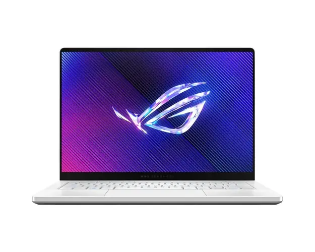 Laptop Gaming ASUS ROG Zephyrus G14 GA403UI cu procesor AMD Ryzen™ 9 8945HS pana la 5.2 GHz, 14, 3K, OLED, 120Hz, 32GB DDR5, 1TB SSD, NVIDIA® GeForce RTX™ 4070 8GB GDDR6, No OS, Platinum White