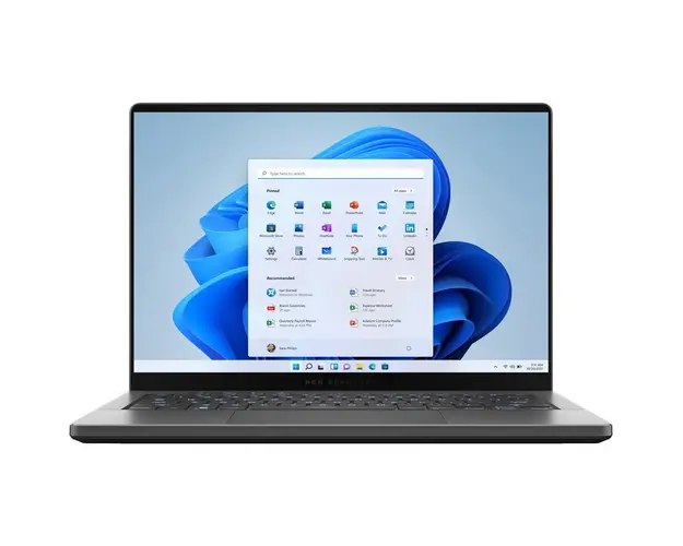 Laptop Gaming ASUS ROG Zephyrus G14 GA403UI cu procesor AMD Ryzen™ 9 8945HS pana la 5.2 GHz, 14, 3K, OLED, 120Hz, 32GB DDR5, 1TB SSD, NVIDIA® GeForce RTX™ 4070 8GB GDDR6, Windows 11 Pro, Eclipse Gray