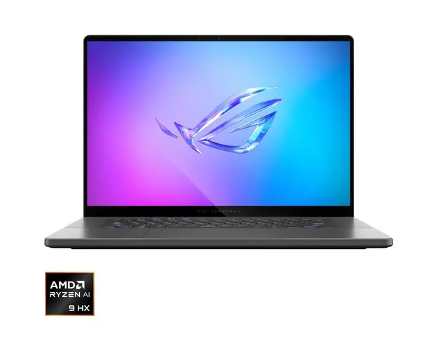 Laptop Gaming ASUS ROG Zephyrus G16 GA605WI cu procesor AMD Ryzen™ AI 9 HX 370 pana la 5.1GHz, 16, WQXGA, OLED, 240Hz, 32GB LPDDR5x, 2TB SSD, NVIDIA® GeForce RTX™ 4070 8GB GDDR6, Windows 11 Home, Eclipse Gray