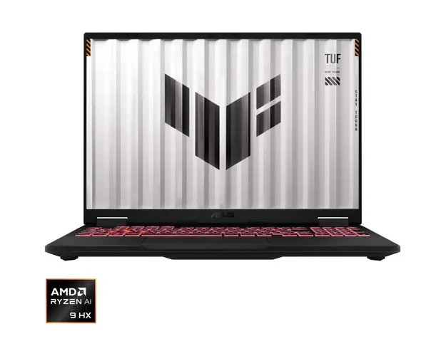 Laptop Gaming ASUS TUF A16 FA608WI cu procesor AMD Ryzen™ AI 9 HX 370 pana la 5.1GHz, 16&#039;&#039;, 2.5K, WQXGA, IPS, 165Hz, 32GB LPDDR5X, 2TB SSD, NVIDIA® GeForce RTX™ 4070 8GB GDDR6, No OS, Jaeger Gray