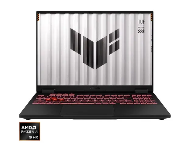 Laptop Gaming ASUS TUF A16 FA608WV cu procesor AMD Ryzen™ AI 9 HX 370 pana la 5.1GHz, 16&#039;&#039;, 2.5K, WQXGA, IPS, 165Hz, 16GB LPDDR5X, 1TB SSD, NVIDIA® GeForce RTX™ 4060 8GB GDDR6, Windows 11 Home, Jaeger Gray