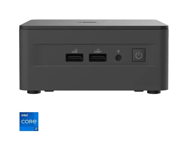 Mini PC Asus NUC 13 Pro RNUC13ANHI700002I cu procesor Intel® Core™ i7-1360P pana la 5.0 GHz, fara RAM, fara stocare, Intel® Iris® Xe Graphics, No OS, EU cord, Negru