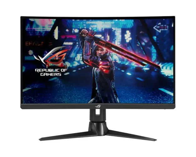 Monitor LED ASUS Gaming ROG Strix XG27AQV Curbat 27 inch QHD IPS 1 ms 170 Hz HDR G-Sync Compatible &amp; FreeSync Premium