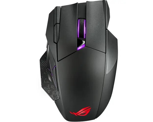 Mouse gaming wireless/wired ASUS ROG Spatha X, iluminare Aura Sync, senzor ROG 19.000 dpi