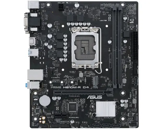 Placa de baza PRIME H610M-R D4, LGA 1700 micro ATX