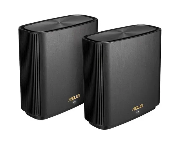 Tri band large home Mesh ZENwifi system, XT8 2 pack; Black