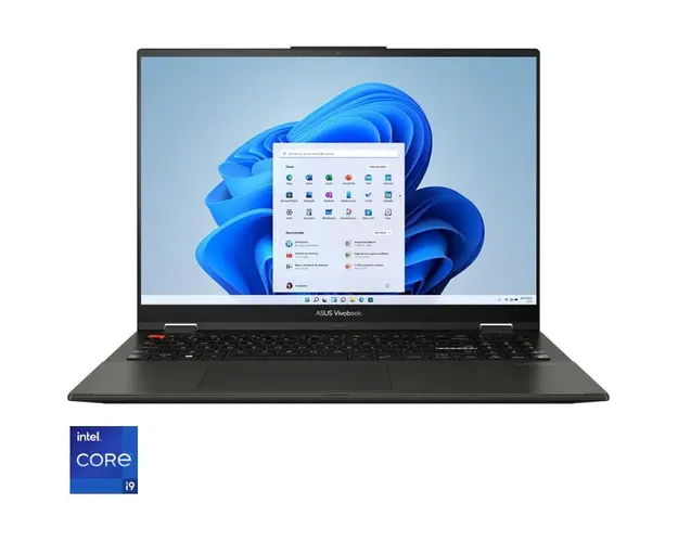 Ultrabook ASUS 16&#039;&#039; Vivobook S 16 Flip OLED TP3604VA, 3.2K 120Hz Touch, Procesor Intel® Core™ i9-13900H (24M Cache, up to 5.40 GHz), 16GB DDR4, 1TB SSD, Intel Iris Xe, Win 11 Pro, Midnight Black