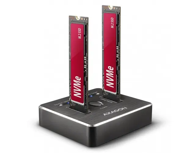 Docking Station ADSA-M2C, USB-C 3.2 Gen 2 - 2x M.2 NVMe SSD CLONE MASTER