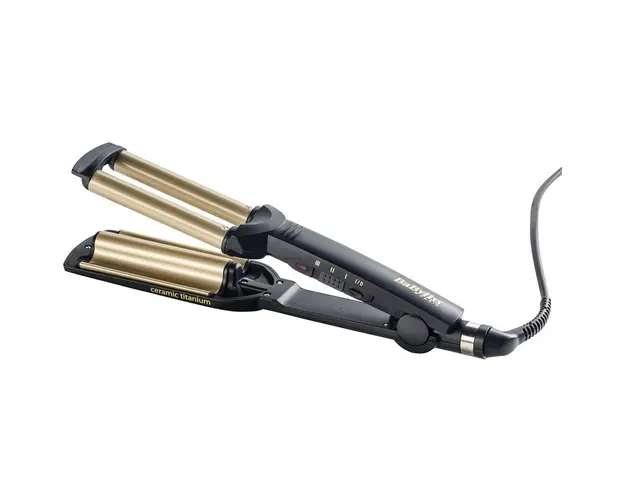 Placa profesionala de ondulat BaByliss Easy Waves C260E, 200 grade, Tehnologie Titanium