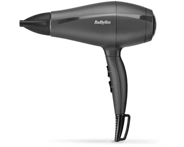 Uscator de par BaByliss 5910E Super Light Pro, 2000W, 2 viteze, 3 trepte de temperatura, tehnologie Ionica, Negru