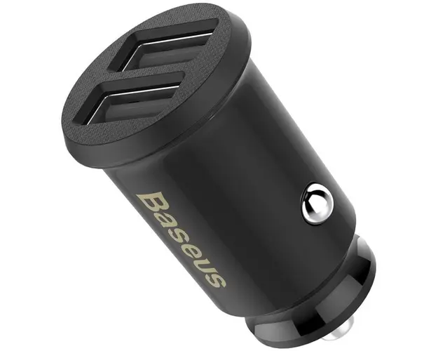 Incarcator Auto Baseus cu Incarcare Rapida 2 x 3.1A , Iluminare LED si Dimensiuni Reduse