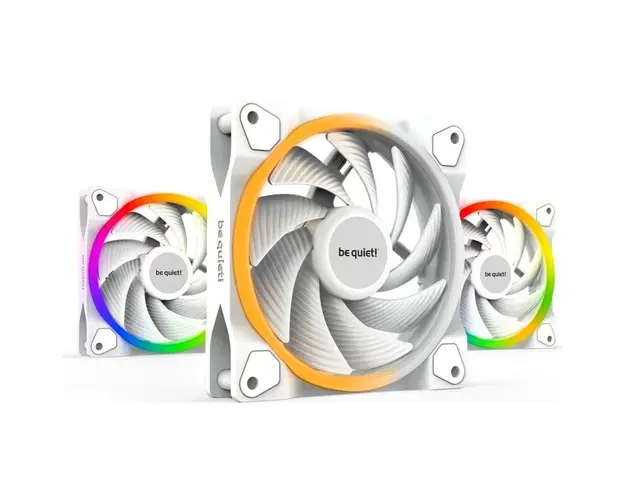 Ventilator / radiator be quiet! LIGHT WINGS White RGB 120mm PWM High-Speed Three Fan Pack